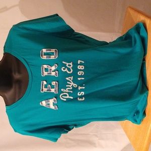Ladies Aeropostale turquoise shirt size XL/TG